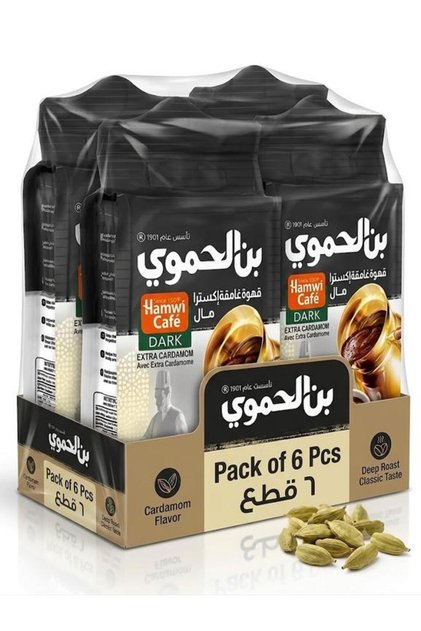 Turkish Coffee Dark With Cardamom 180g (Pack of 6 Pcs)