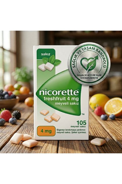nicarette 2 mg 105 adet meyveli sakız