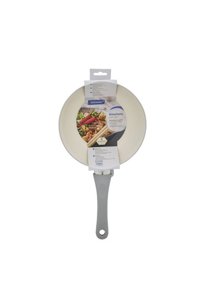 Wok Tava Seramik Kaplama Bej, 20 cm
