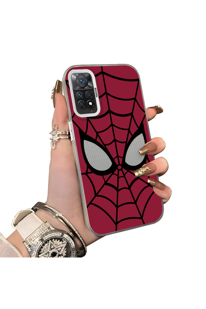Redmi Note 11 Pro 5g Compatible Silicone Edge Hard Back Case Couple Spiderman Patterned Phone Case