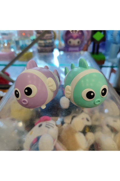 Fish Model Eraser+Sharpener Purple-Green (2 Pieces) Vy8333598