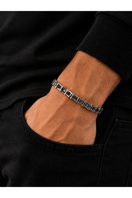Motosiklet Ve Bisiklet Zinciri Erkek Kadın Çelik Bileklik - İnce Kibar • Sevgiliye • Eşe • Hediye