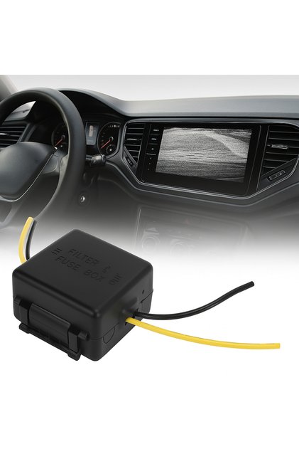 Stabilizator auto 12V și filtru de reducere a zgomotului anti-interferențe pentru cameră de marșarier și senzori de parcare