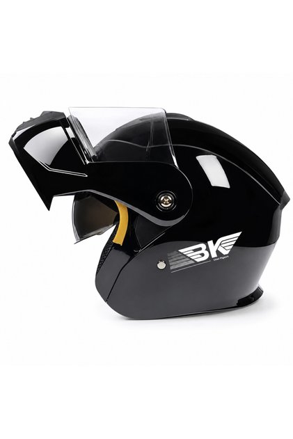Casca modulară pentru motocicletă/scuter Nova, cu vizieră dublă, protecție UV, negru, M 57-58cm