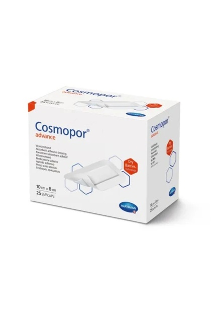 Plasture steril cu corp absorbant si margini autoadezive Cosmopor Advance, 10 x 8 cm, 25 bucati,