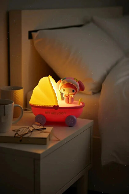 SANRIO Lisanslı My Melody Bebek Arabası Temalı Dekoratif LED Gece