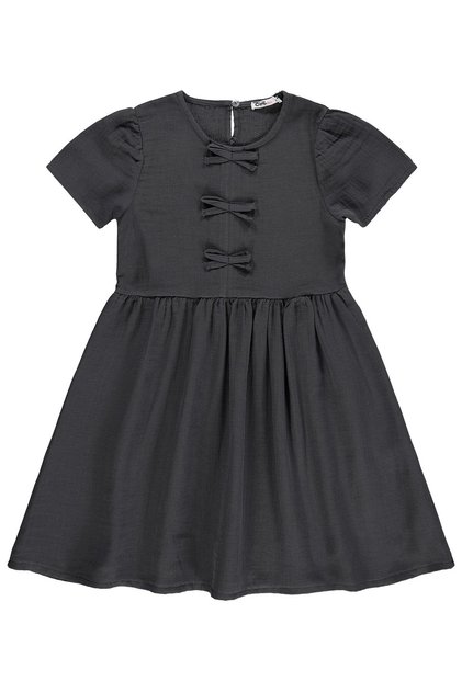 Dress with Bow for 10-13 Year Olds - Gray