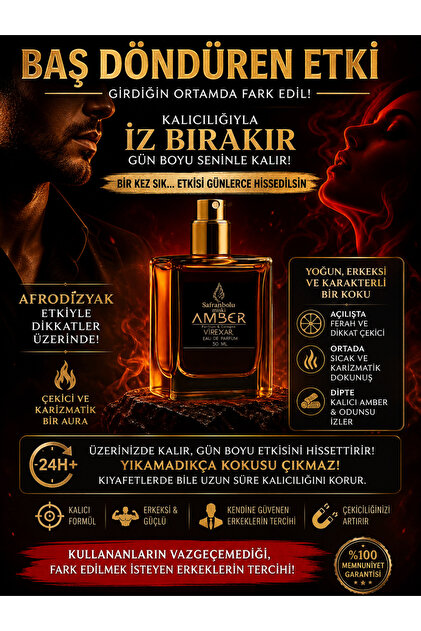 safranbolu miski amber Miski Amber Erkek Feromon Içerikli Parfüm