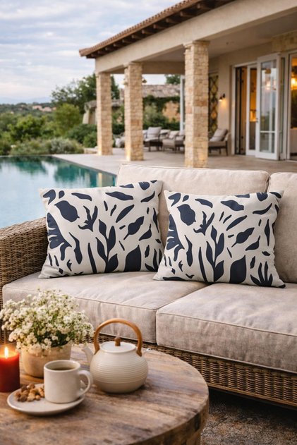 Double Sided Rectangular Throw Pillow Cover 2-Piece DS46
