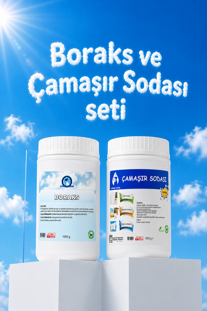 Lucida Clean Boraks Çamaşır Sodası 2 Li Avantaj Paketi