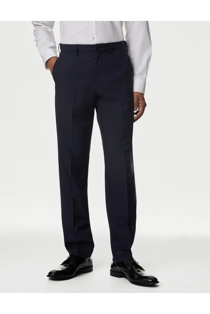 Big & Tall Regular Fit Düz Ön Pantolon