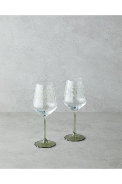 Sprosse Cam 2'li Kadeh 350 ml Yeşil