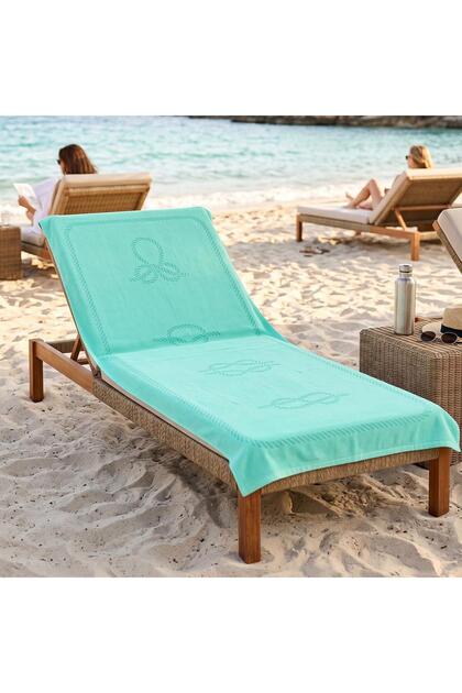 Sailor Knots Beach Towel – Mint Green, 140x70 cm/27.5x55 inches