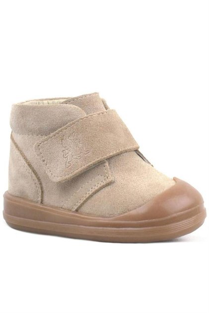Yoohoo Genuine Leather Mink Velcro Unisex Baby Boots