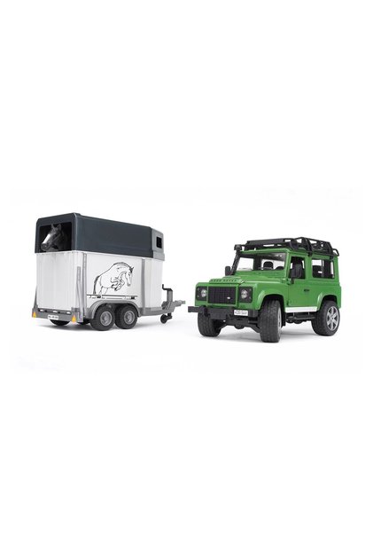 Bruder Land Rover Off-Road Vehicle and Horse Transport Vehicle Br02592