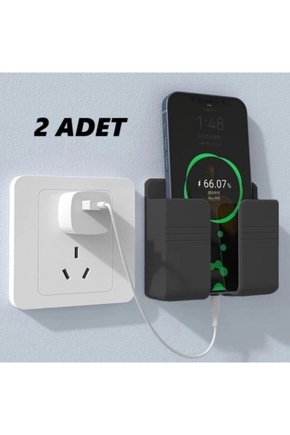 2 Adet yapışkanlı duvara monte Telefon, kumanda tutacağı. Duvara yapışmalı telefon tutacağı. 2 Adet