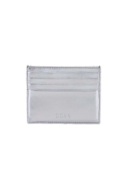 Vidal Silver Women's Leather Card Holder