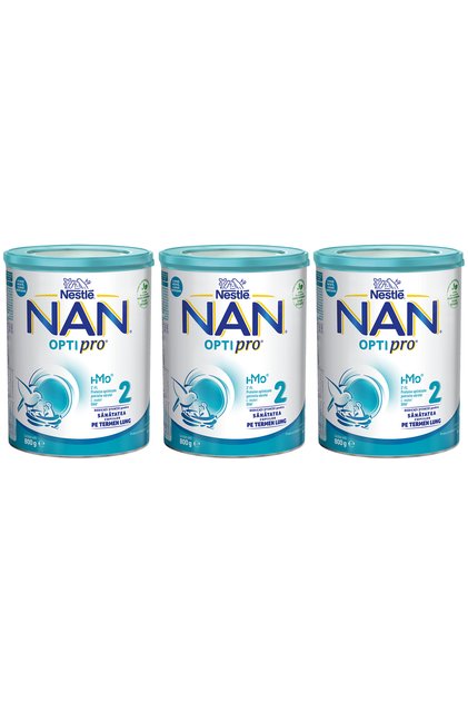 Pachet NAN 2 Optipro, 3 x 800 g (6-12 luni)