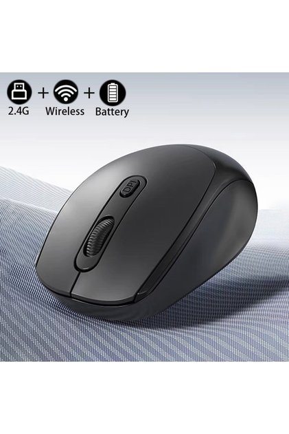Black Dual Mode Wireless Mouse Bluetooth-Compatible 2.4G Wireless Mouse Computer Mice for Windows 7/
