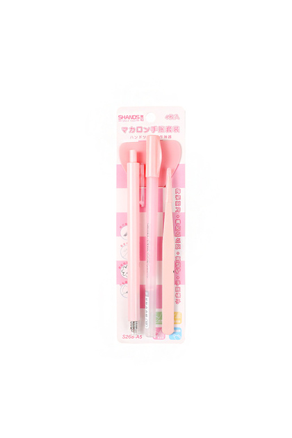 pink 4pcs Precision Craft Tool Kit Precision Craft Utility Knife Tweezers Shovels Glue Pens for Cutt