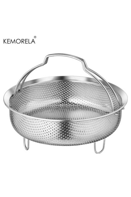 18cm Stainless Steel Steam Basket With Foldable Handle Vegetables and Fruits Drain Basket For Rice a