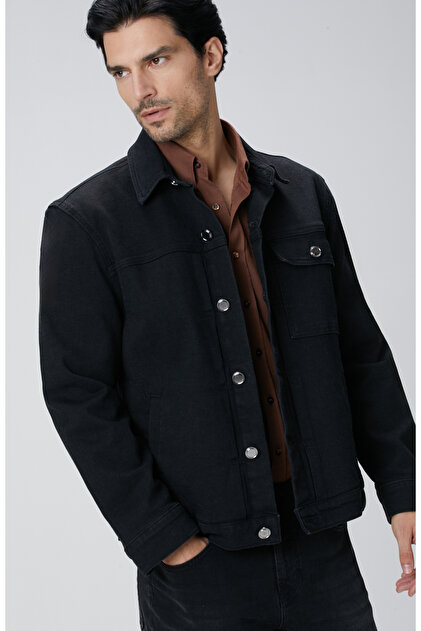 Siyah Denim Mont