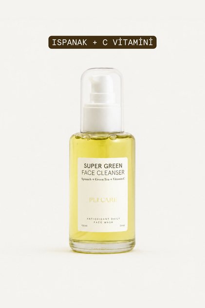Super Green Face Cleanser - Face Washing Gel Containing Spinach and Green Tea