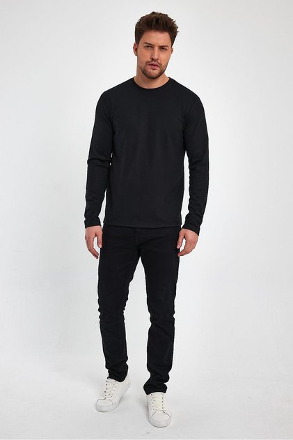 BICYCLE COLLAR BASIC REGULAR FIT SWEATSHIRT (E23-00160 00)