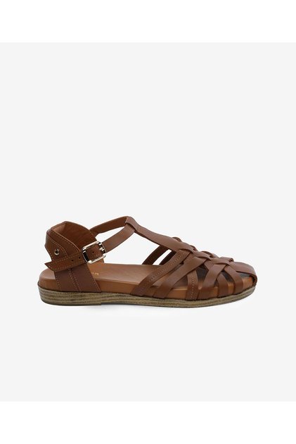 Kadın Taba Hakiki Deri Sandalet 6Y2CS59252