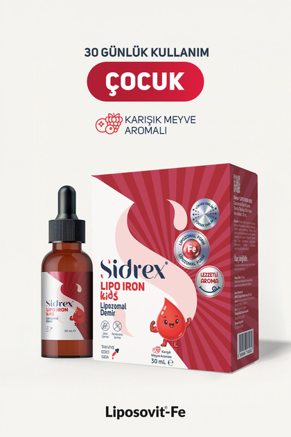 Lipo Iron Kids Damla 30 ml - Lipozomal Demir İçeren Takviye Edici Gıda