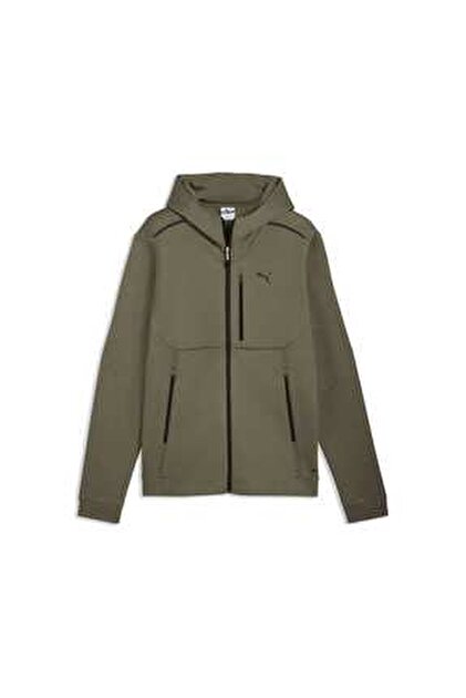 Puma Pumatech Full-Zip Hoodie Dk Erkek Günlük Ceket 63441581 Yeşil