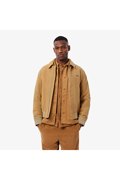 50s ワークジャケット LOEV BROS. グレー 短丈 conmatic Lacoste Erkek Classic Fit Gömlek Yaka Bej Ceket - Fiyatı, Yorumları