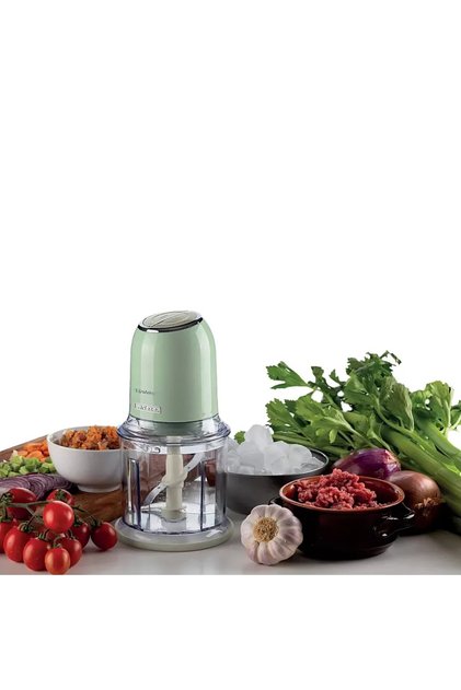 Tocator legume Vintage 438/04, Inox, 600ml, 400W, 2 viteze, 4 lame, Cream/Green