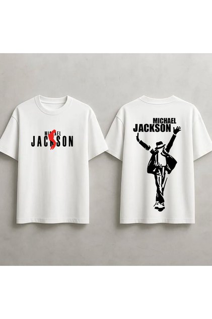 Michael Jackson Printed Unisex 100% Cotton Lu Oversized T-Shirt