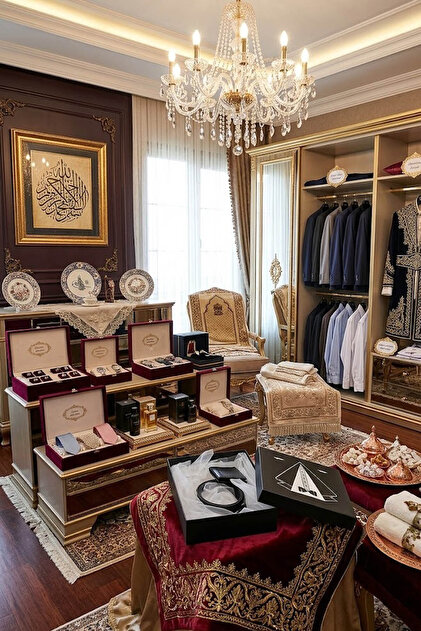Çt Çeyizci Tekstil Damat Kutusu, Hediyelik Kemer Cüzdan - 1 Adet