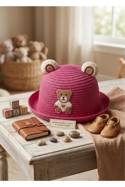 Colorful Figured Straw Children's Hats