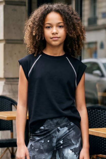 Raggy Tee Raglan Sleeve Sleeveless Tshirt