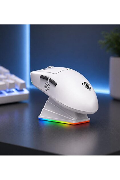 Sarftech Kablosuz RGB Ultra Hafif 51gr Şarj İstasyonlu 6.400 DPI