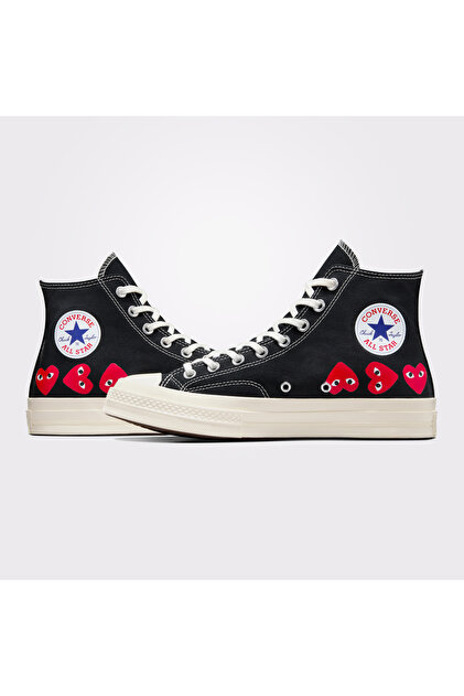 Converse x Comme des Garçons Play Chuck 70 Siyah Unisex Sneaker