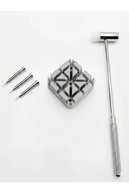 Watch Strap Band Shortening and Removal Pin Removal Set with Hammer
