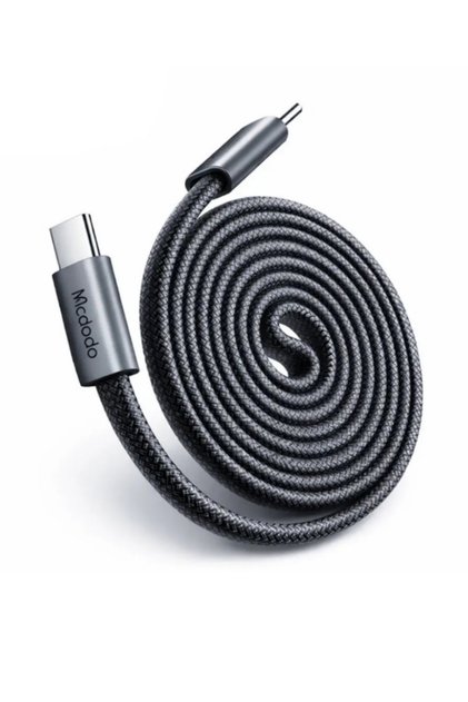 Cab Mage 240W USB-C to USB-C Manyetik Ultra İnce Hızlı Şarj Kablosu 1m