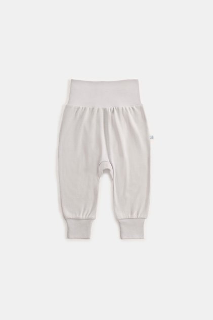 Baby Natural Modal Cotton Newborn Cuffed Bottoms L Dragons Gray