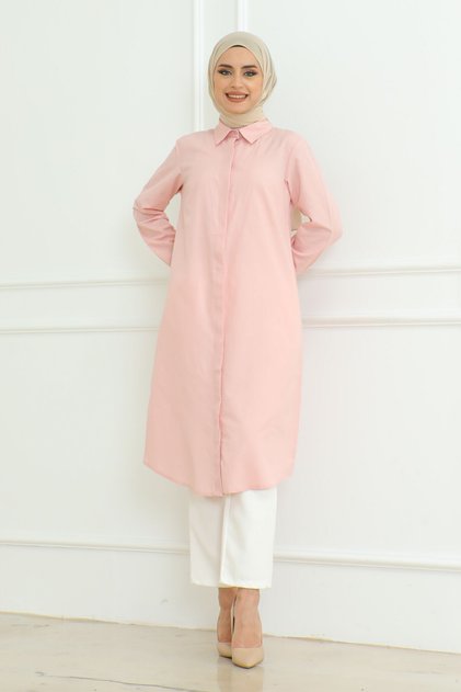 Women's Long Tunic Terrycotton Solid Color