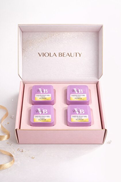 Yui Bio Beauty Series 4点セット 結バイオ VB VIOLA BEAUTY LIQUID POLY FLOWER JEL 4'LÜ SET- 07 ML BOYLARDA