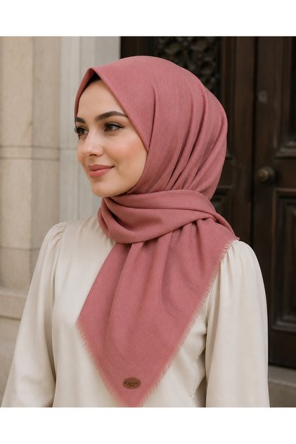 Sade Düz Renk Yüzde 80 Pamuk Eşarp Yazma