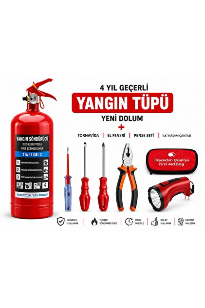 Toptancı Amca Full Araç Acil Durum Trafik Seti Kriko Kompresör İlk