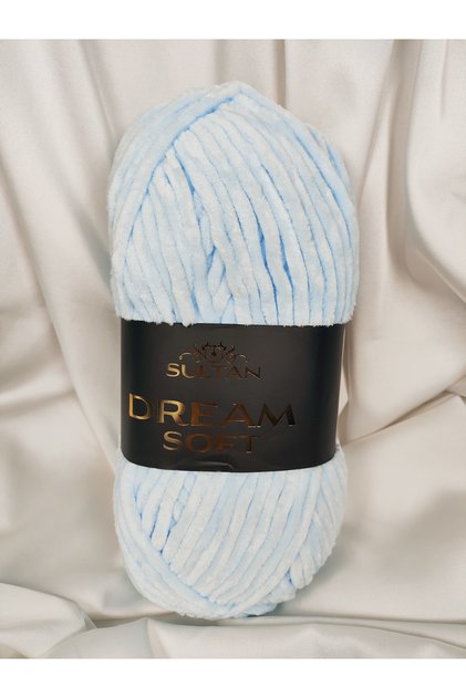 Dream Soft Velvet Baby Blue Hand Knitting Yarn 100Gr. 120 Meters. (1 Piece) - Color: 926