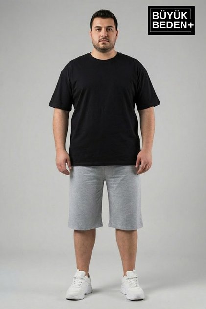 Men's Plus Size Shorts 3Xl-6Xl Relaxed Fit Below Knee Casual Shorts-Spr26Bsr591