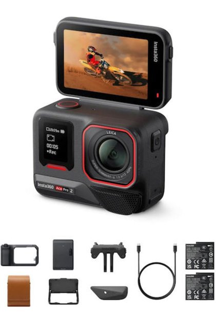 Ace Pro 2 Κάμερα Δράσης 8K Υποβρύχια, Πακέτο με Εκτυπωτή Φλας με Οθόνη Αφής