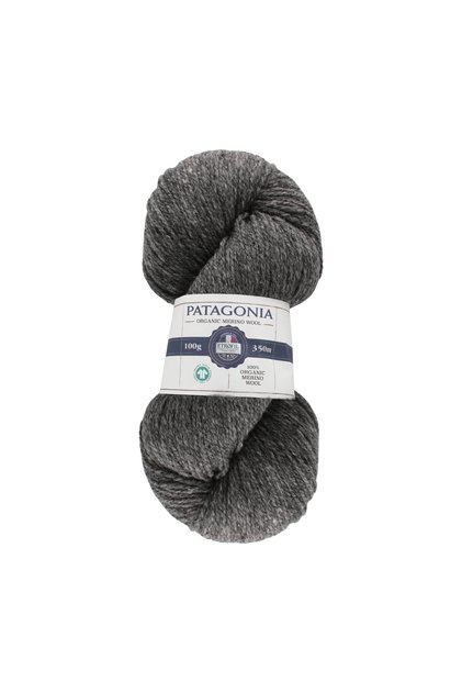 Patagonia Knitting Yarn Dark Gray 100% Organic Merino Wool 100g 350m (79154)
